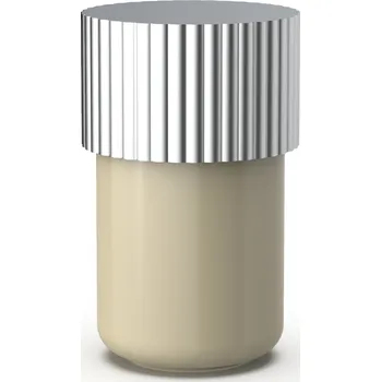 Úložný box Decor Walther, Koupelnová dóza Of Line se stříbrným víčkem 7,6 cm písková - Formadore