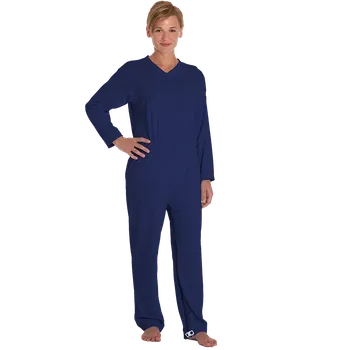 Zdravotnický oděv Overal se zipy v rozkroku i zádech [4.703] - 020 - námořnická modř / L / dl. rukáv