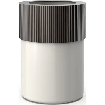 Odpadkový koš Decor Walther, Koš na odpadky do koupelny Of Line s hnědým víčkem krémový - Formadore