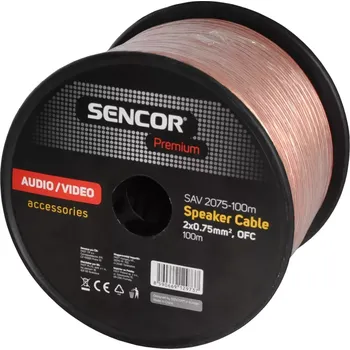 Audio kabel SAV 2075-100m repro kab 2x0,75mm2 SENCOR