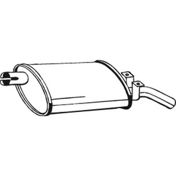 Výfukový systém Zadní tlumič výfuku BOSAL 200-953