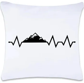 Dekorativní polštářek DOBRÝ TRIKO Polštář s potiskem 40 x 40 cm Tep hory Oboustranný tisk: NE