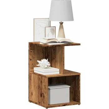 Noční stolek vidaXL Noční stolek 35 x 35 x 55 cm dřevotříska [806346] Barva: Staré dřevo