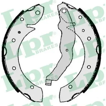 Brzdová čelist Sada brzdových čelistí LPR 06860