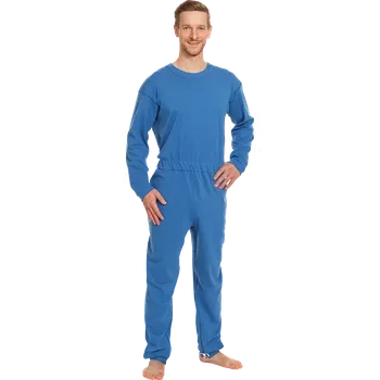 Zdravotnický oděv Overal se zipem v rozkroku [4.671] - 059 - chrpová modř / S / kr. rukáv