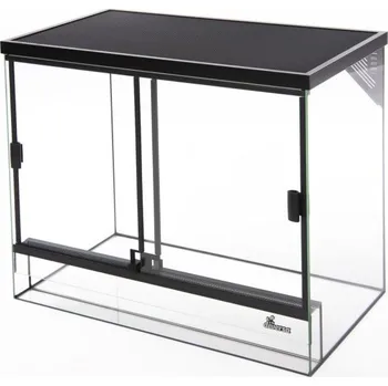 Terárium Terarium skleněné s černou síťkou 40 x 30 x 30 cm výška