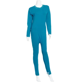 Zdravotnický oděv Vypas. overal se zipy v rozkroku i zádech [4.701] - 080 - petrolejová / M / kr. rukáv