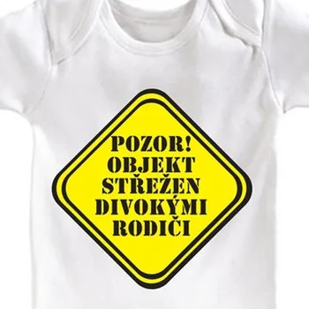 Kojenecký body Dětské body Objekt střežen - Velikosti dětská body 86 - 92 cm