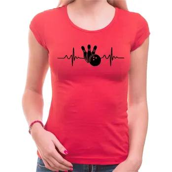 Tričko EKG Bowling dámské - Barva Červená