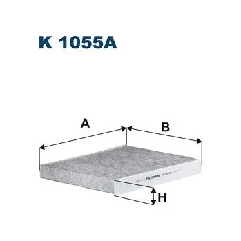 Ventilátor topení a klimatizace Filtr, vzduch v interiéru FILTRON K 1055A