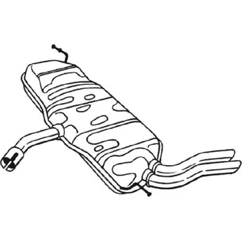 Tlumič výfuku Zadní tlumič výfuku BOSAL 227-233