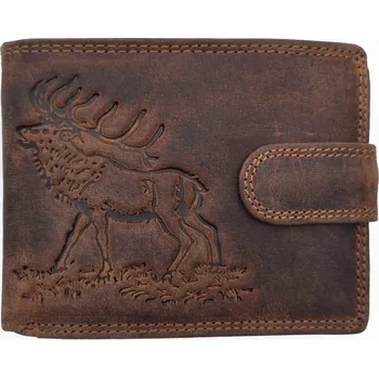 Peněženka Fansport Kožená lovecká peněženka Jelen