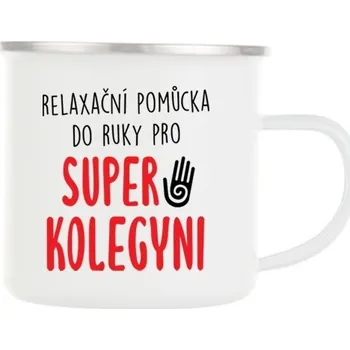 Plechový hrnek Super kolegyně