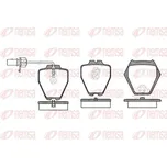 Sada brzdových destiček, kotoučová brzda REMSA 0752.02