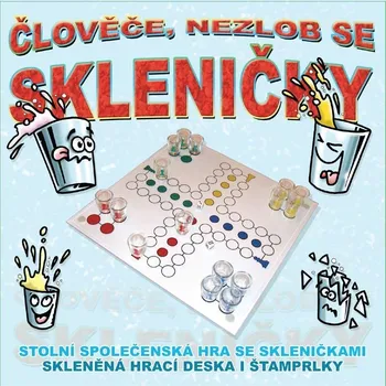 Desková hra Divja Společenská hra Člověče nezlob se - Skleničky