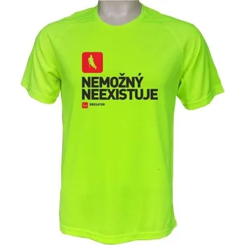 Funkční tričko Florbal Nemožný neexistuje - velikost S, Barva Neonově zelená