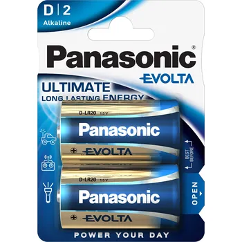 Článková baterie Panasonic Evolta D-LR20 2 ks