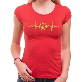 Tričko EKG Fotbal dámské - Barva Červená
