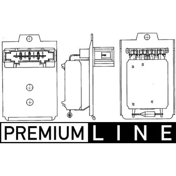 Odpor, vnitřní tlakový ventilátor MAHLE ABR 18 000P