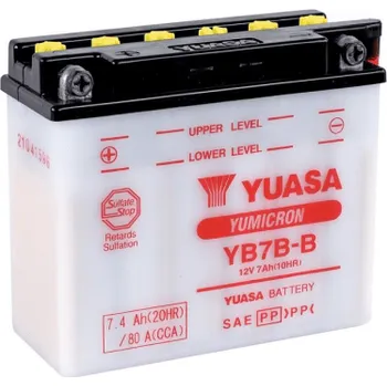 Motobaterie Yuasa Yumicron 12V, 7Ah, 80A, YB7B-B