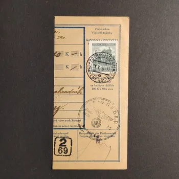 Sběratelství Ústřižek Protektorát Čechy a Morava, 80H, Pof.42#