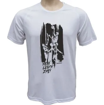 Pánské tričko Funkční basketbalové tričko Není cesty - velikost M, Barva Neonově oranžová