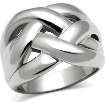 Prsten Šperky4U Propletený ocelový prsten - velikost 62 - AL-0090-62