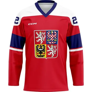 Hokejový dres CCM FANS hokejový dres ČR červený - vlastní potisk - velikost XXL