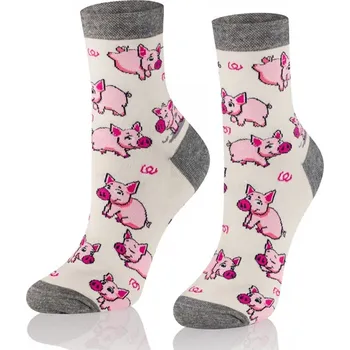 Dámské ponožky Dobré ponožky dámské Prasátka - Ponožky EU 35-37