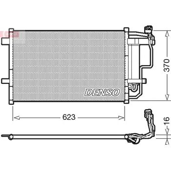 Výparník klimatizace Kondenzátor, klimatizace DENSO DCN44007