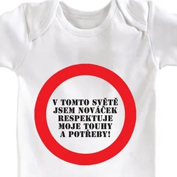 Dětské body Nováček - Velikosti dětská body 62 -68 cm