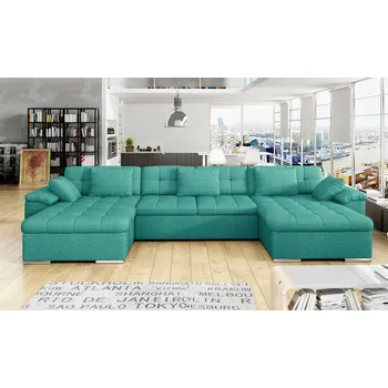 Sedací souprava Rozkládací rohová sedačka MIA U mentolová