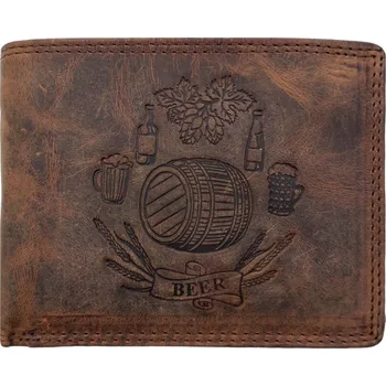 Peněženka Kožená peněženka Pivo soudek