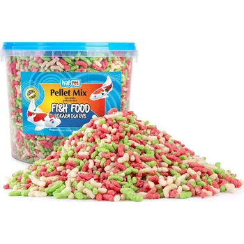 Technika k zahradnímu jezírku Happet Univerzální krmívo pro ryby - Sticks Mix - 3 colored 5L