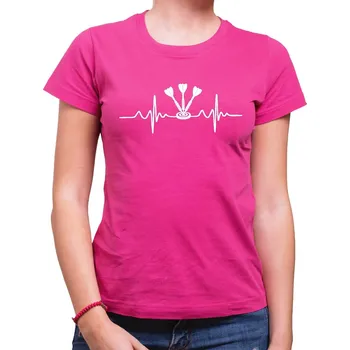 Dámské tričko Tričko EKG Šipky dámské - Barva Růžová
