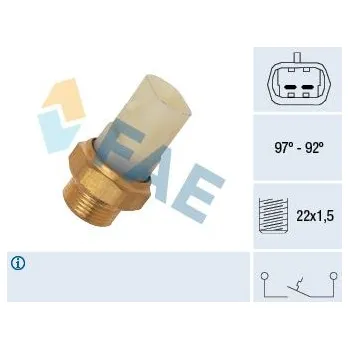 Ventilátor topení a klimatizace Teplotní spínač, větrák chladiče FAE 37710