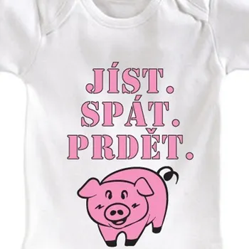 Dětské body Jíst, spát.. - Velikosti dětská body 74 - 80 cm