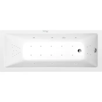 Vana NOEMI hydromasážní vana, 170x70x39cm, Highline Hydro-Air, chrom