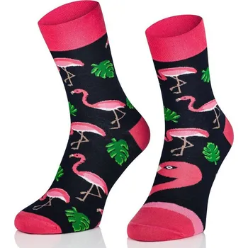 Dobré ponožky Plameňáci - Ponožky EU 44-46