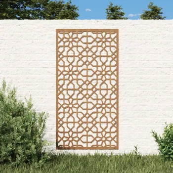 Zahradní dekorace vidaXL Zahradní nástěnná dekorace 105 x 55 cm corten Maurský design [824477]