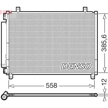 Výparník klimatizace Kondenzátor, klimatizace DENSO DCN47012