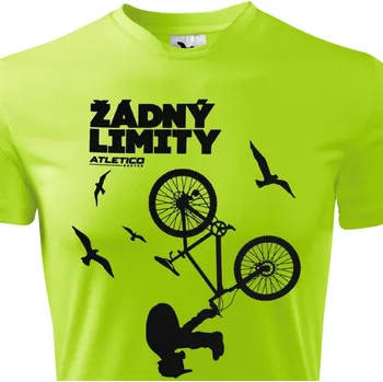 Pánské oblečení Funkční cyklo tričko Žádný limity - velikost XXXL, Barva Neonově zelená