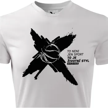 Pánské tričko Funkční basketbalové tričko Životní styl - velikost XXL, Barva Bílá