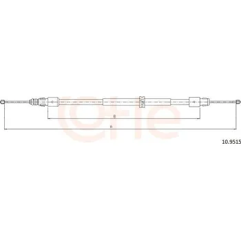 Autodíl Tažné lanko, parkovací brzda COFLE 10.9515