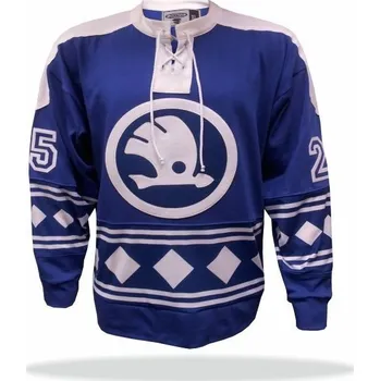 cyklistický dres Dobový dres Škoda Plzeň modrý - velikost L