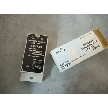 Elektrická zásuvka ZSE Samočinný elektronický časový spínač 3596-15 309 220VAC max. 6 min