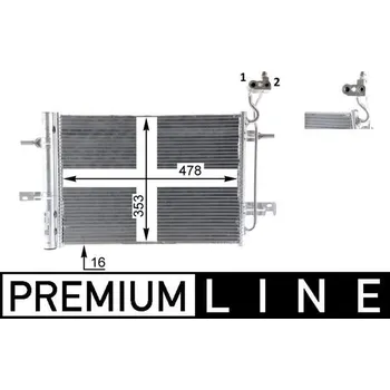 Výparník klimatizace Kondenzátor, klimatizace MAHLE AC 30 000P