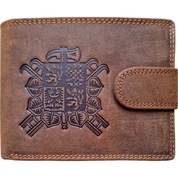 Peněženka Fansport Kožená peněženka SDH Hasiči Hnědá