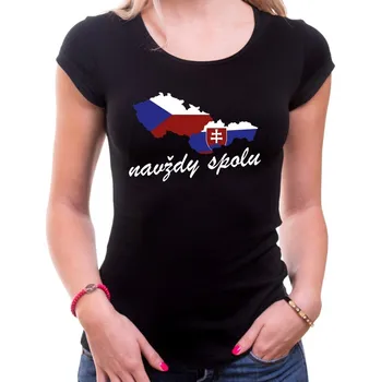 Dámské tričko Tričko Navždy spolu dámské - velikost M, Barva Růžová