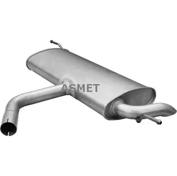 Tlumič výfuku Zadní tlumič výfuku ASMET 03.117